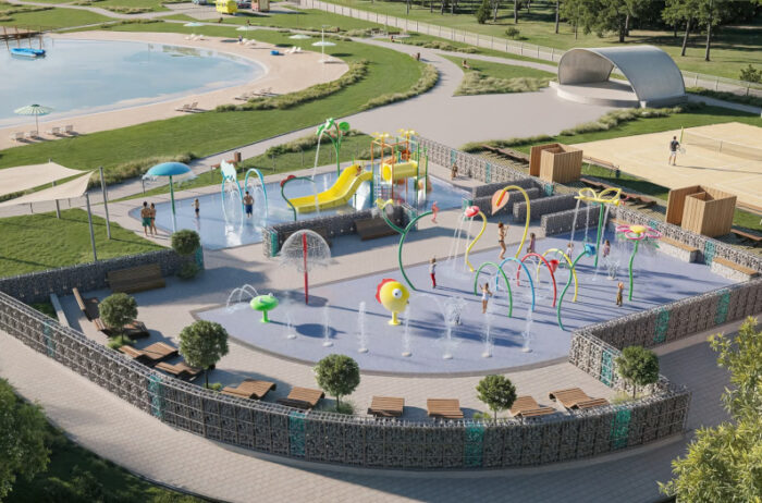 Wizualizacja parku wodnego w Szerzynach