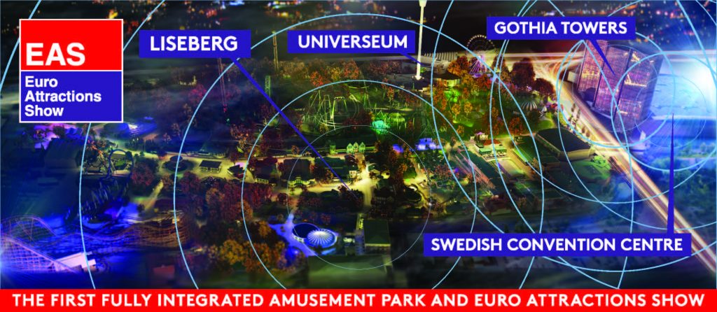 Od lewej Liseberg - park rozrywki, Universum największe szwedzkie centrum nauki, oficjalny hotel targowy oraz miejsce targów. Wszystko w zasięgu spaceru.