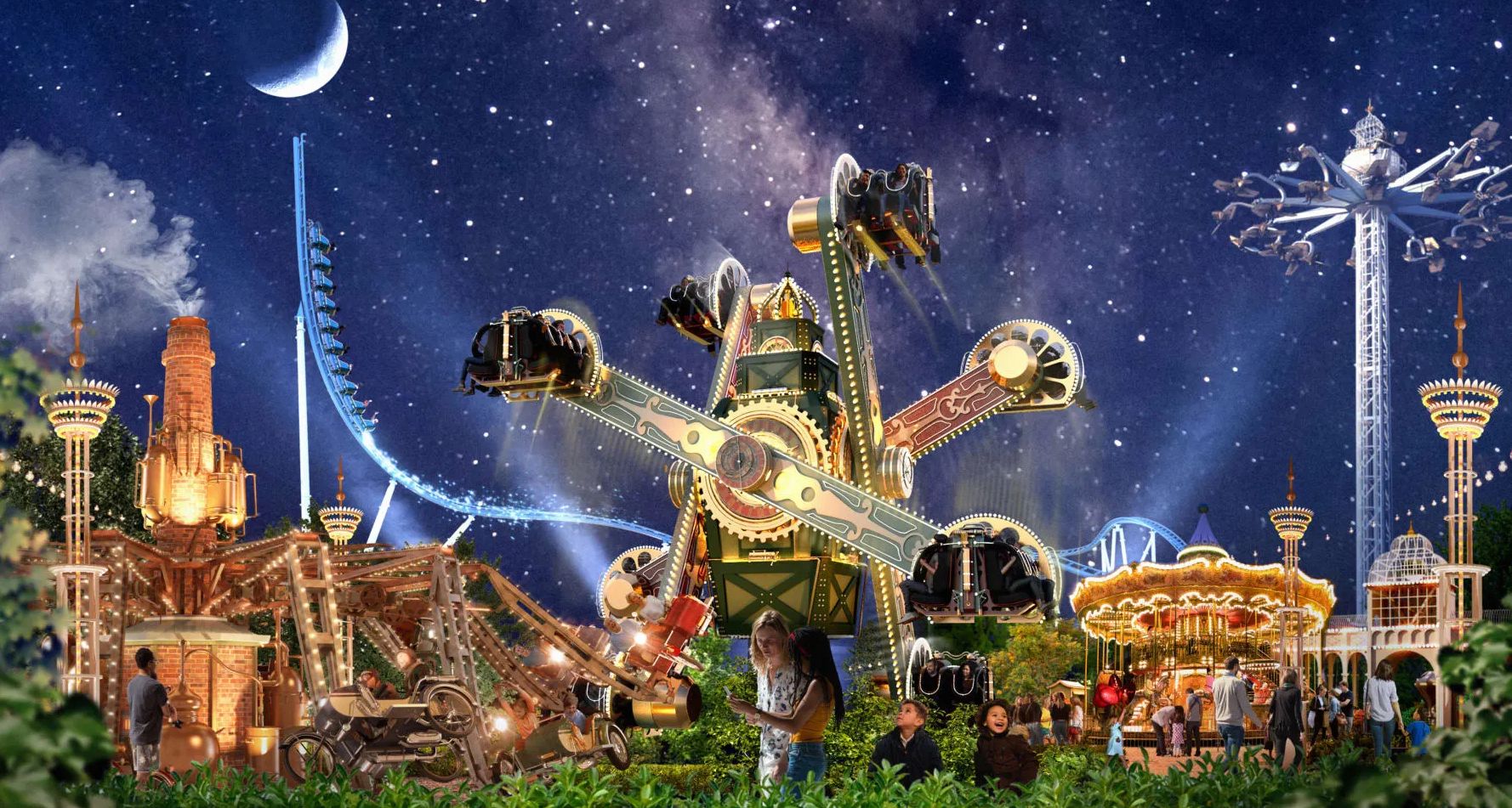 Liseberg rozpoczyna obchody stulecia nowym obszarem tematycznym o nazwie Luna Park