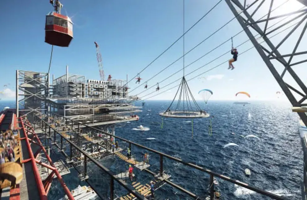 Gigantyczny park rozrywki na morzu