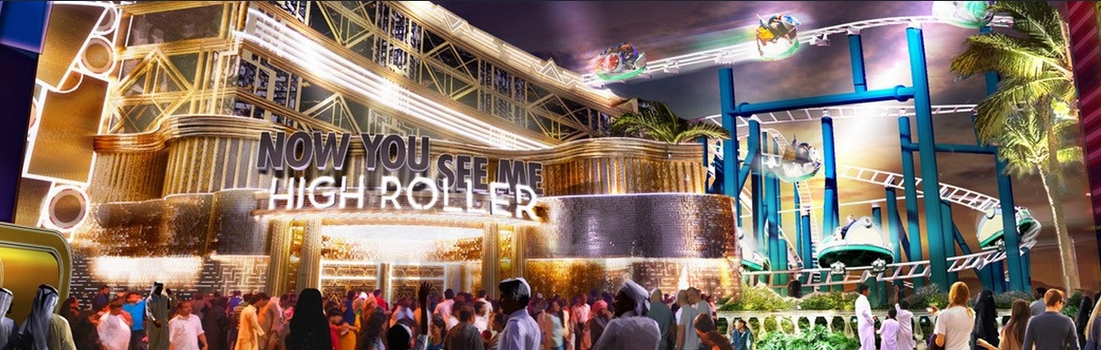 Maurer Rides Spinning Coaster 3000 – najszybszy na świecie jedno wagonowy rollercoaster z Motiongate, Dubaj.