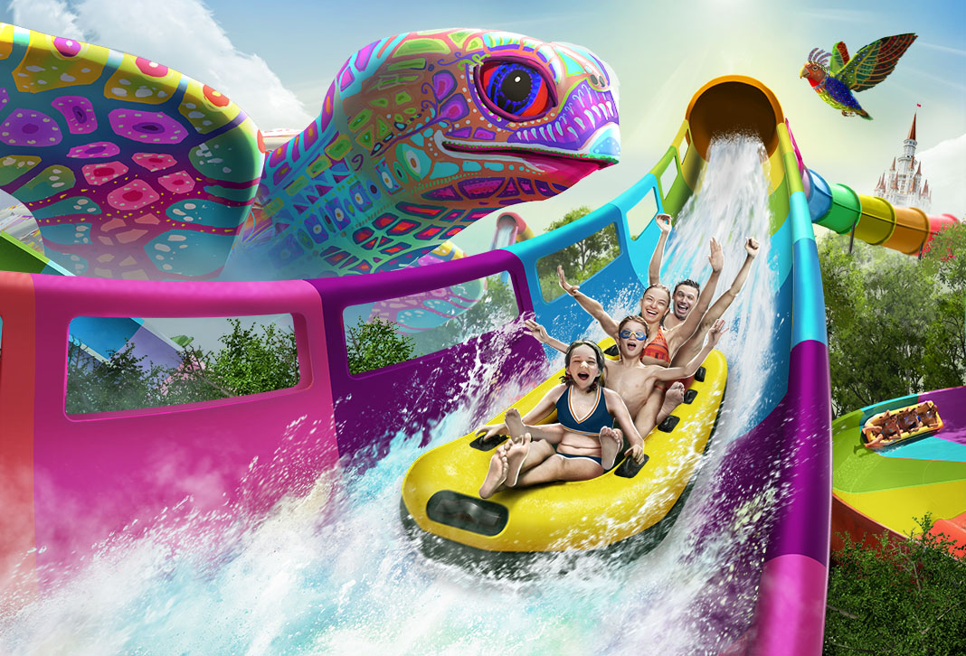Turtle Coaster w parku wodnym Land of Legends