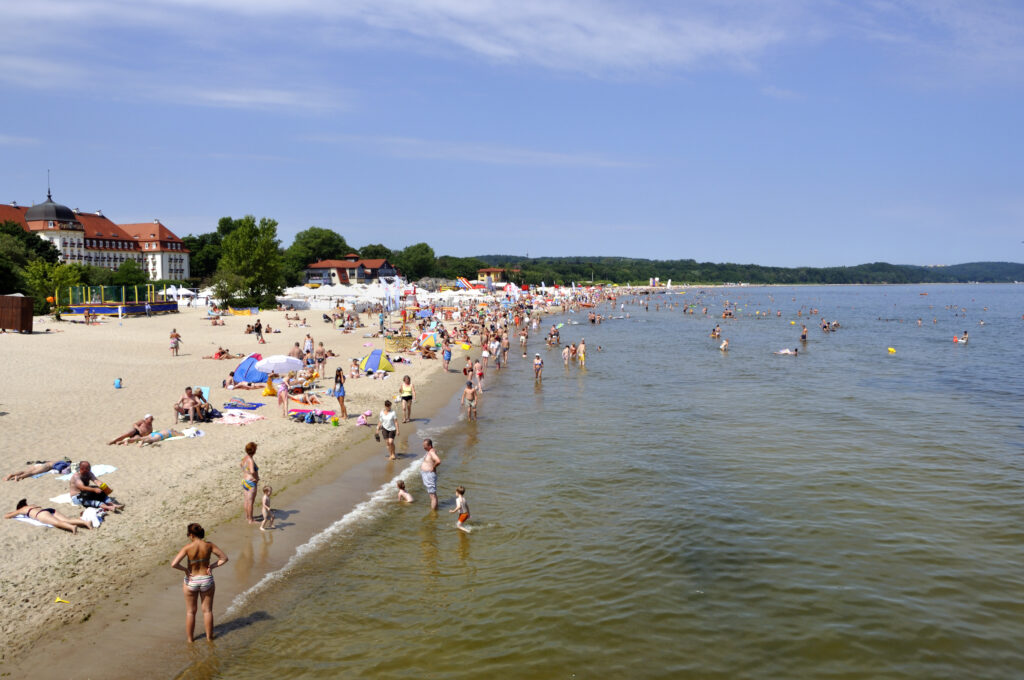 plaża w Sopocie