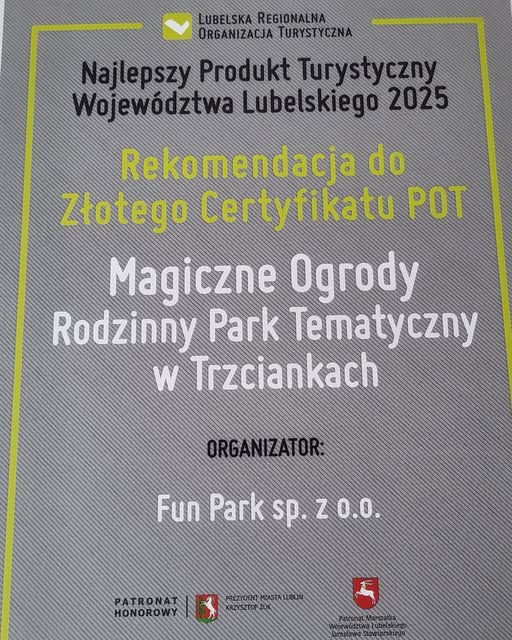 Magiczne Ogrody: wyróżnienie od POT