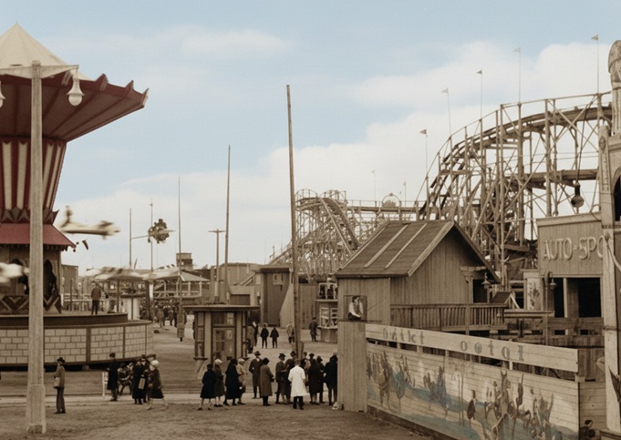Pierwszy rollercoaster w Polsce i skargi na demoralizację. Tak wesołe miasteczko z 1929 roku zapisało się w historii