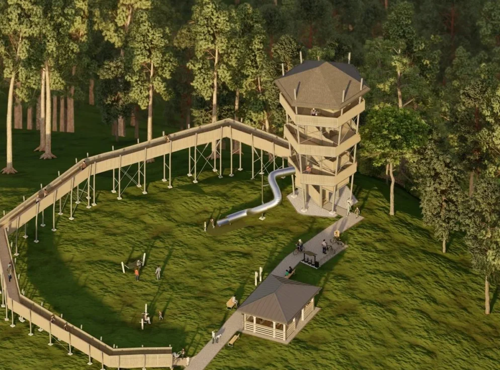 Park Węgielnik z nową wieżą. Piwniczna-Zdrój inwestuje 3,4 mln zł w infrastrukturę