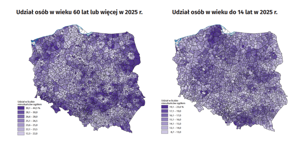 Fot. Główny Urząd Statystyczny - struktura wieku w Polsce