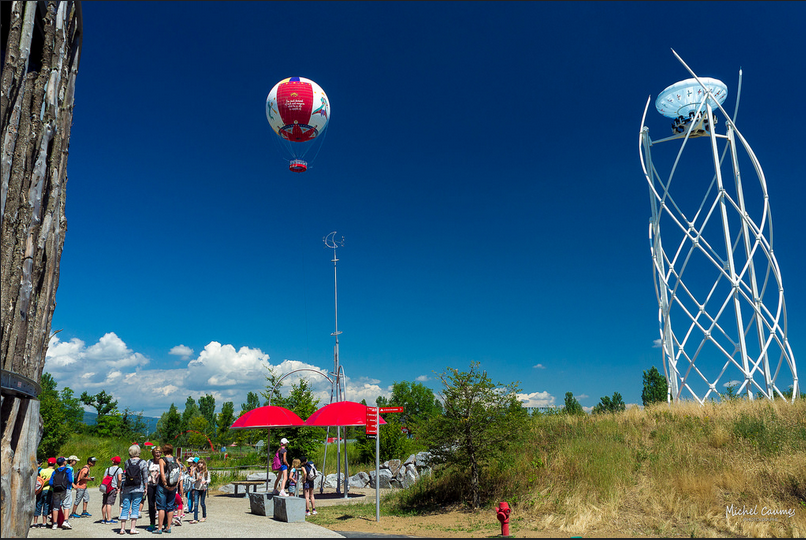 Balon w parku rozrywki Małego Księcia we Francji